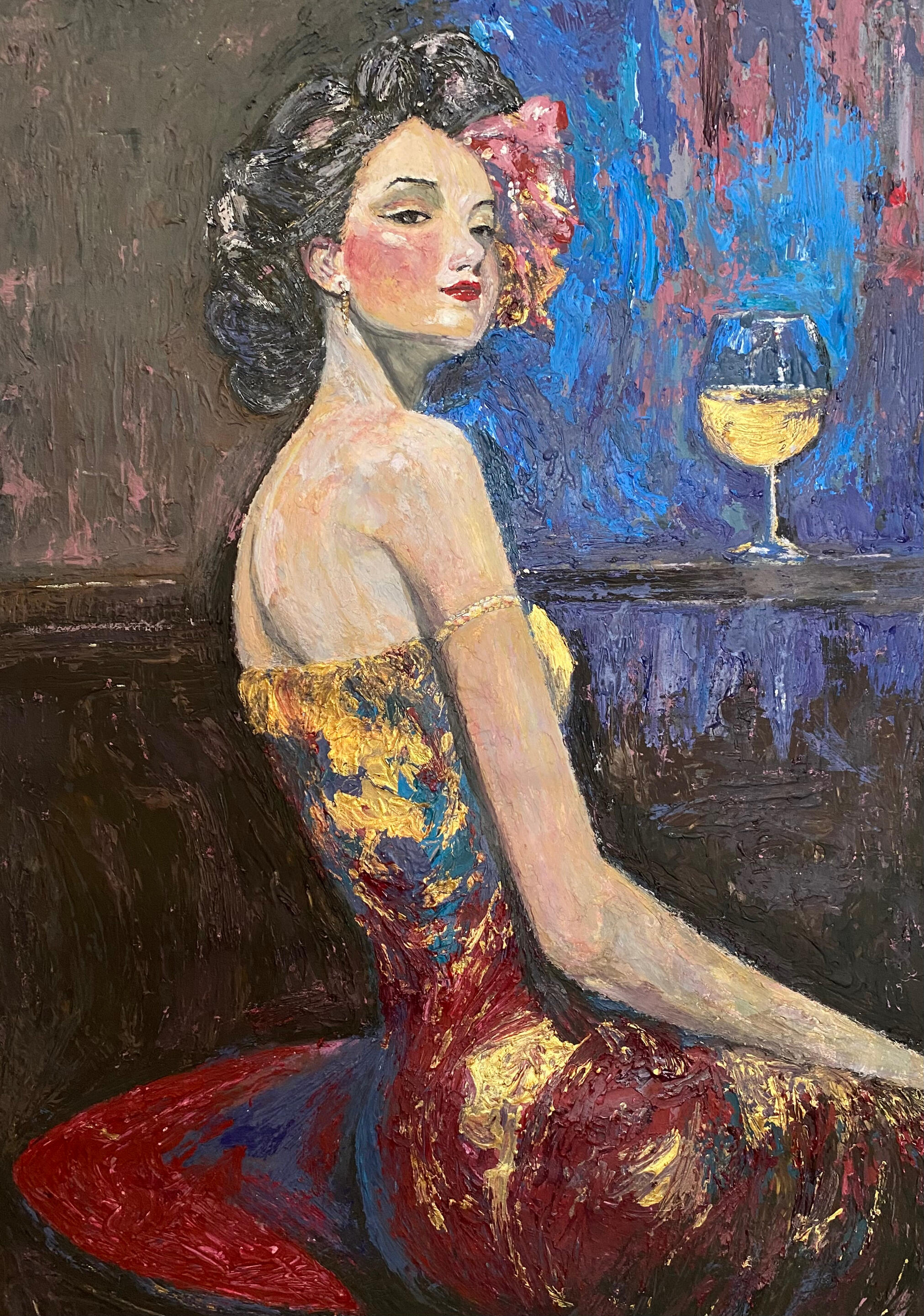 Senorita, 2026. (Acrylic on paper, 42 x 59 cm) Price on Request.